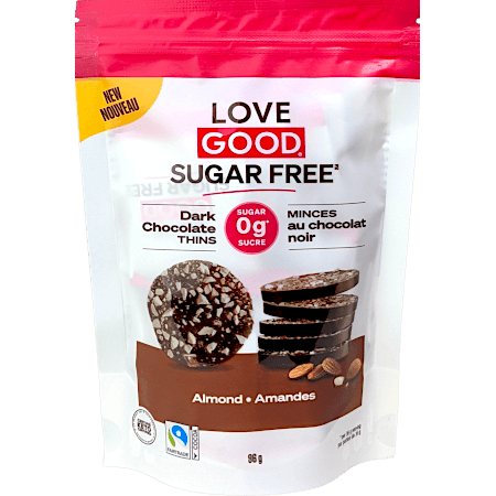Sugar-free Dark Chocolate Thins - Almond